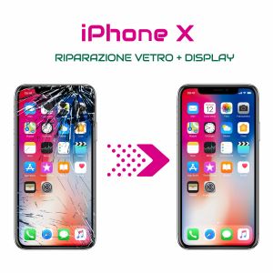 Riparazione vetro display iPhone X Palermo
