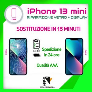 Riparazione vetro display iPhone 13 Mini Palermo