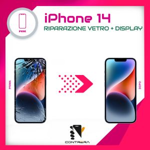 Riparazione vetro display iPhone 14 Palermo