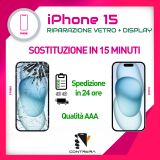 riparazione vetro iphone15